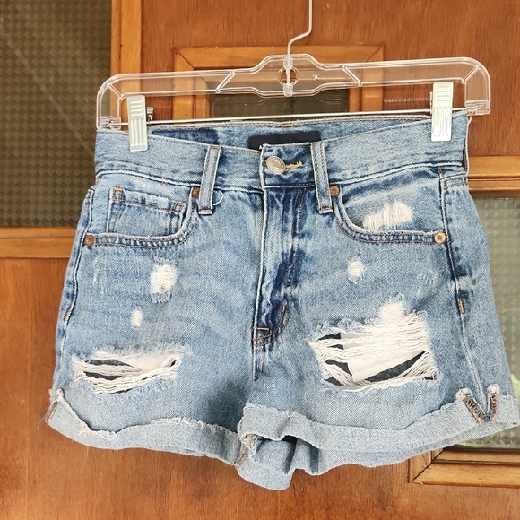 Aeropostale Size 00 Distressed Denim Shorts - Picture 1 of 7